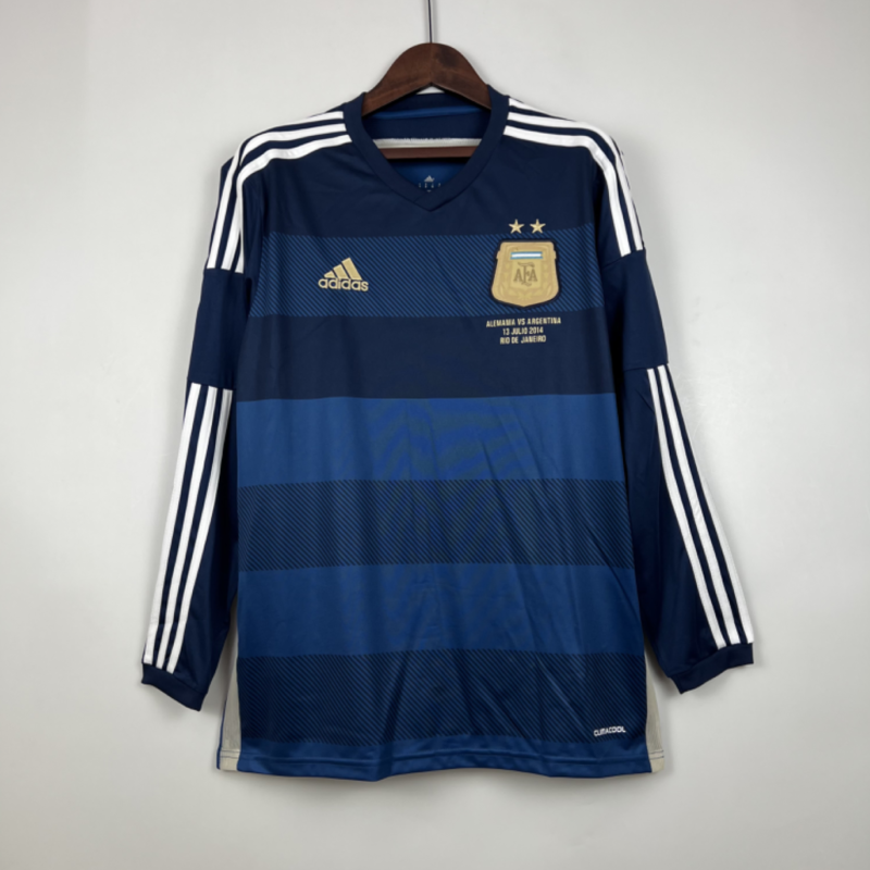 Retro Long Sleeve Argentina 2014 Away Kit